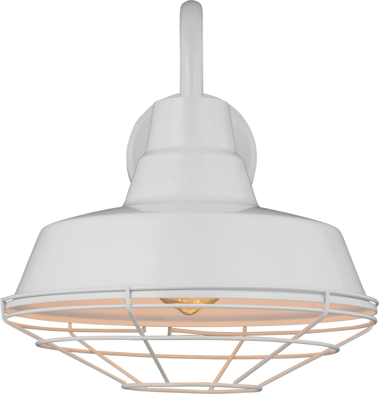 Barn Light Medium One Light Outdoor Wall Lantern White