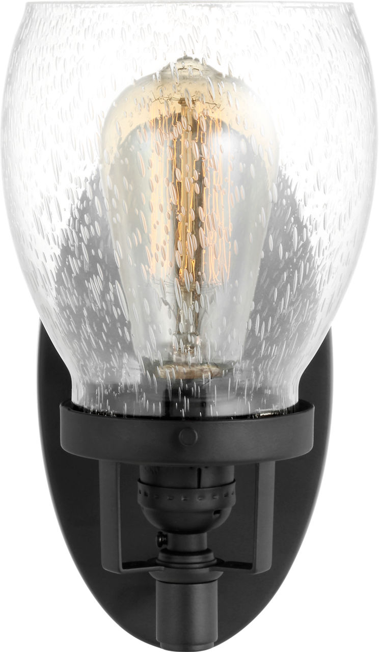 Belton One Light Wall / Bath Sconce in Sconce Midnight Black
