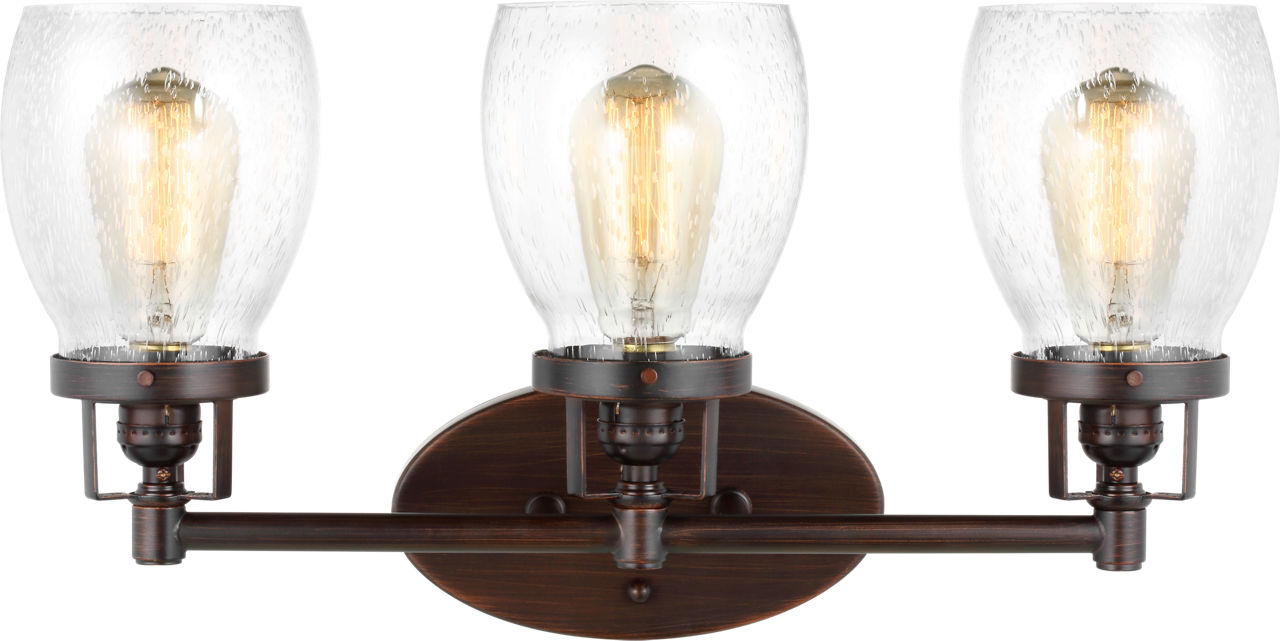 Belton Three Light Wall / Bath Sconce in Bronze