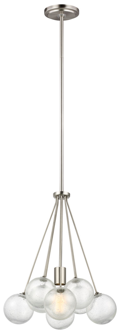 Bronzeville One Light Pendant in Brushed Nickel