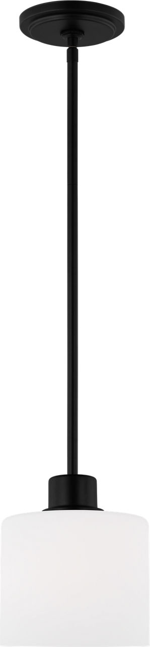 Canfield One Light Mini-Pendant in Midnight Black Bulbs Included
