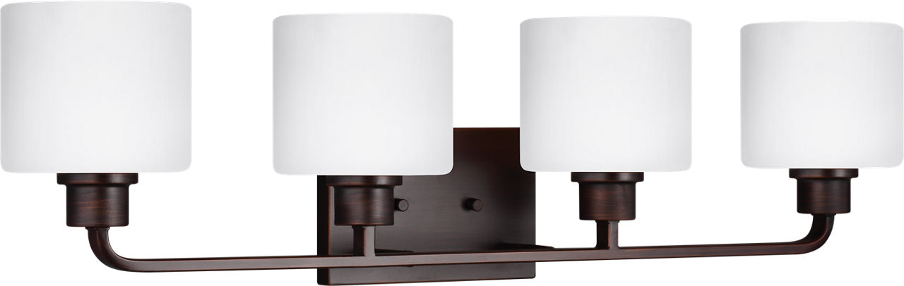 Canfield Four Light Wall / Bath Sconce in Bronze