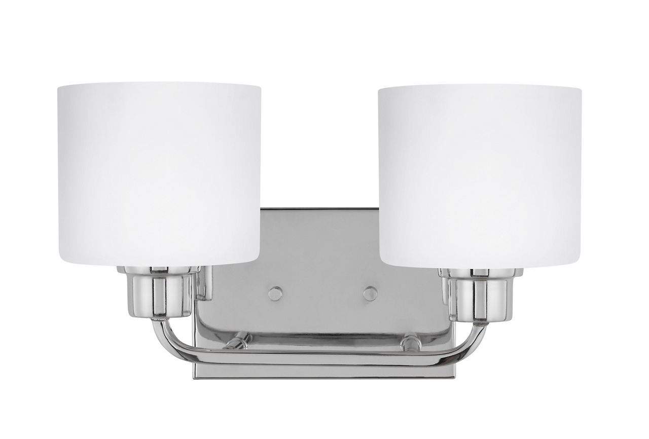 Canfield Two Light Wall / Bath Sconce in Chrome