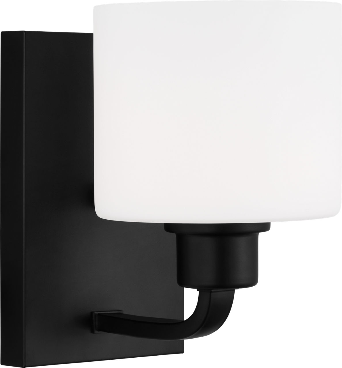 Canfield One Light Wall / Bath Sconce in Sconce Midnight Black Bulbs Included