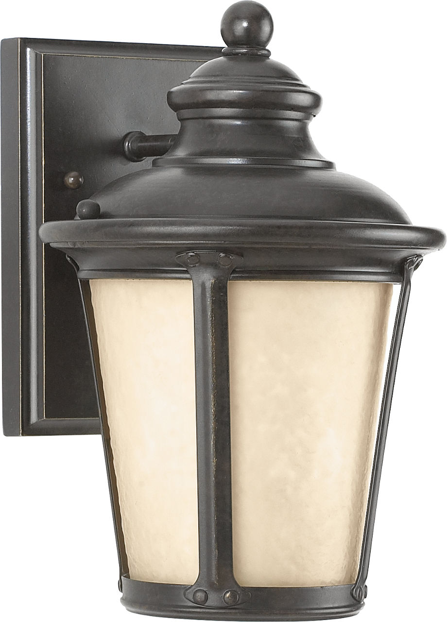 Cape May Small One Light Outdoor Wall Lantern Burled Iron
