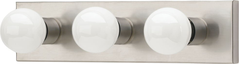 Center Stage Three Light Wall / Bath Brushed Stainless