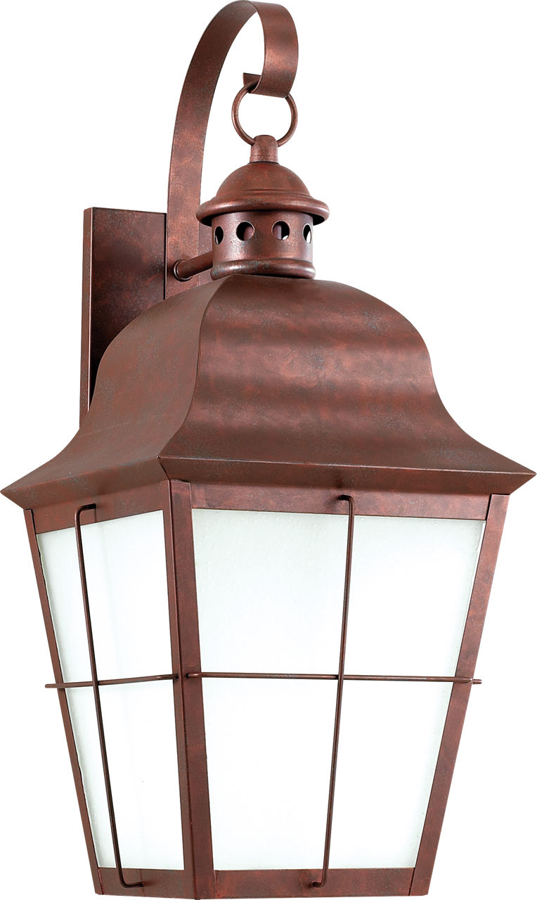 Chatham One Light Outdoor Wall Lantern Weathered Copper