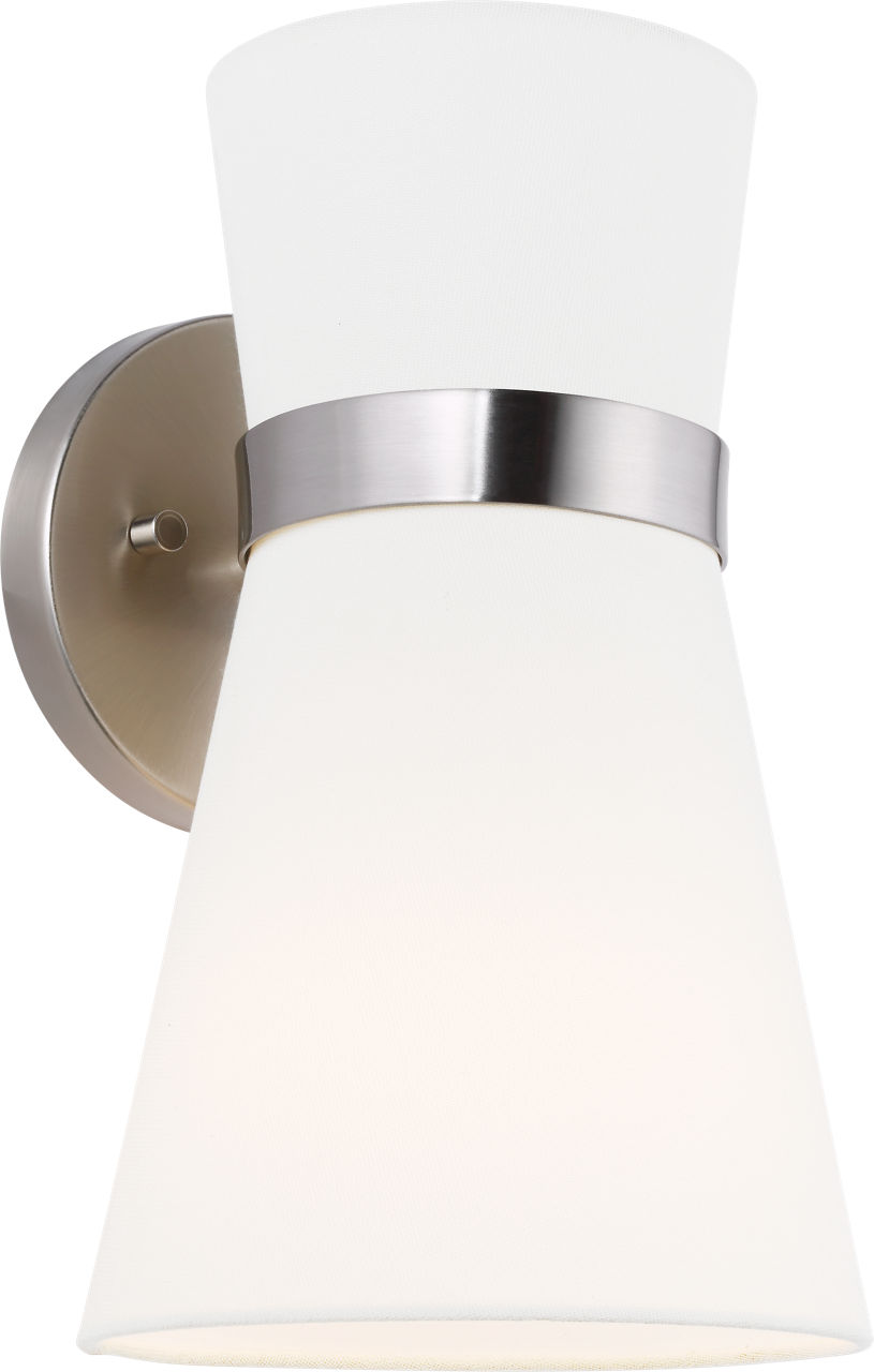Clark One Light Wall / Bath Sconce Brushed Nickel