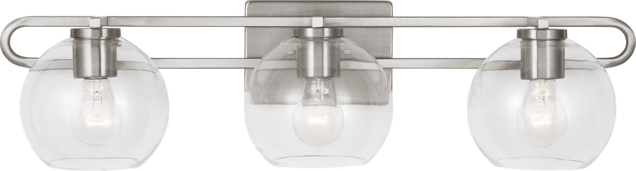 Codyn Three Light Wall / Bath Brushed Nickel Bulbs Included