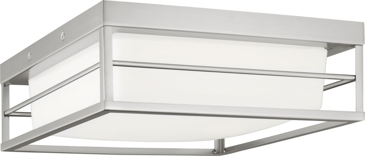 Dearborn Medium LED Flush Mount Brushed Nickel Bulbs Included