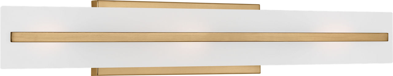 Dex Large Three Light Wall / Bath Satin Brass
