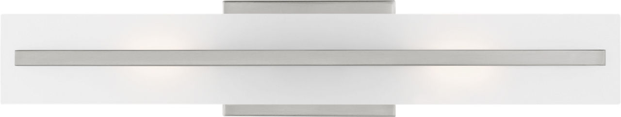 Dex Medium Two Light Wall / Bath Brushed Nickel