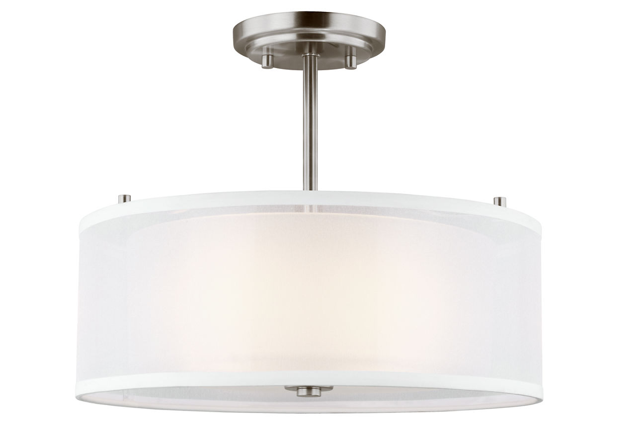 Elmwood Park Two Light Semi Flush Mount