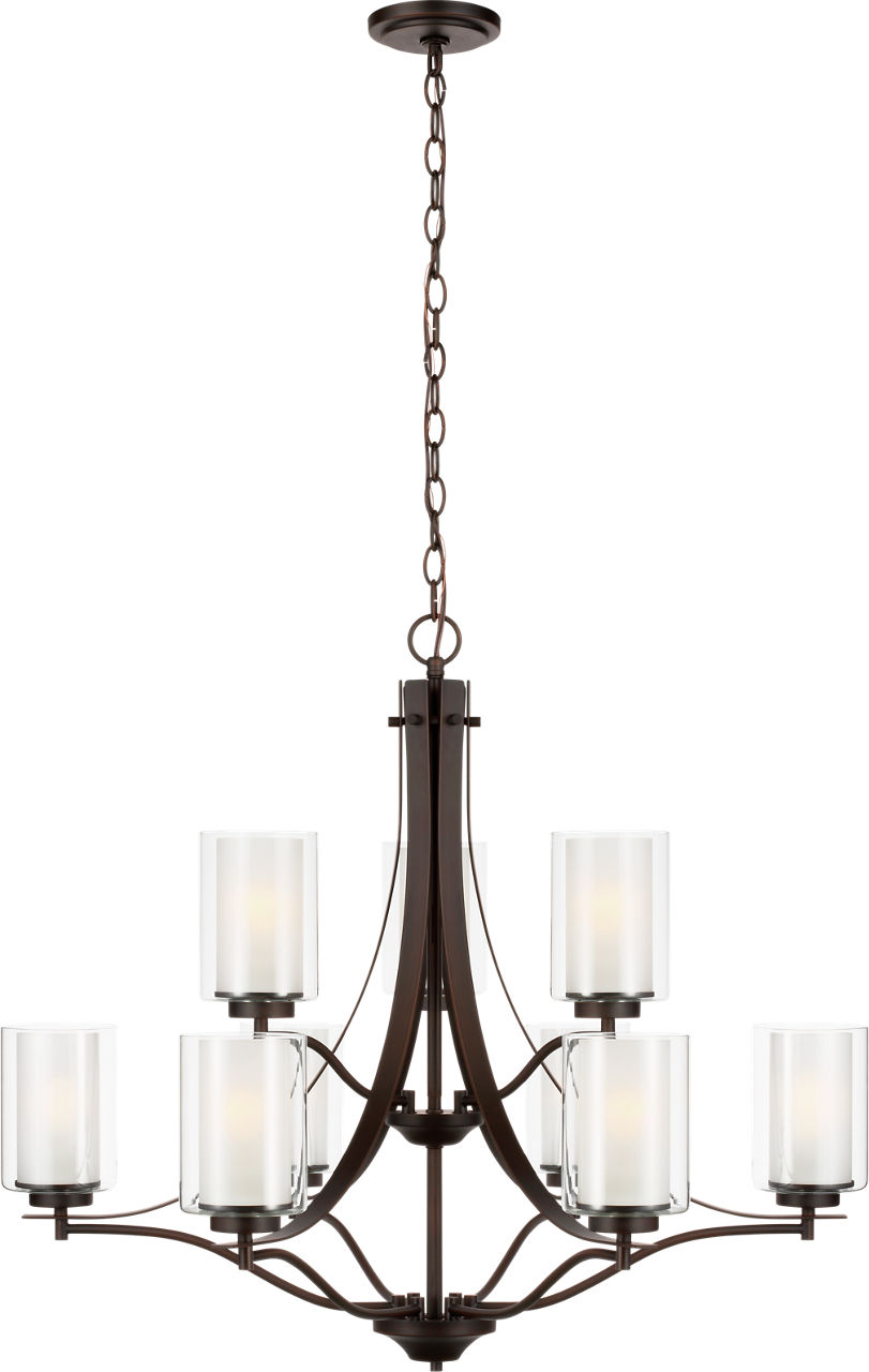 Elmwood Park Nine Light Chandelier - 3137309 | Visual Comfort