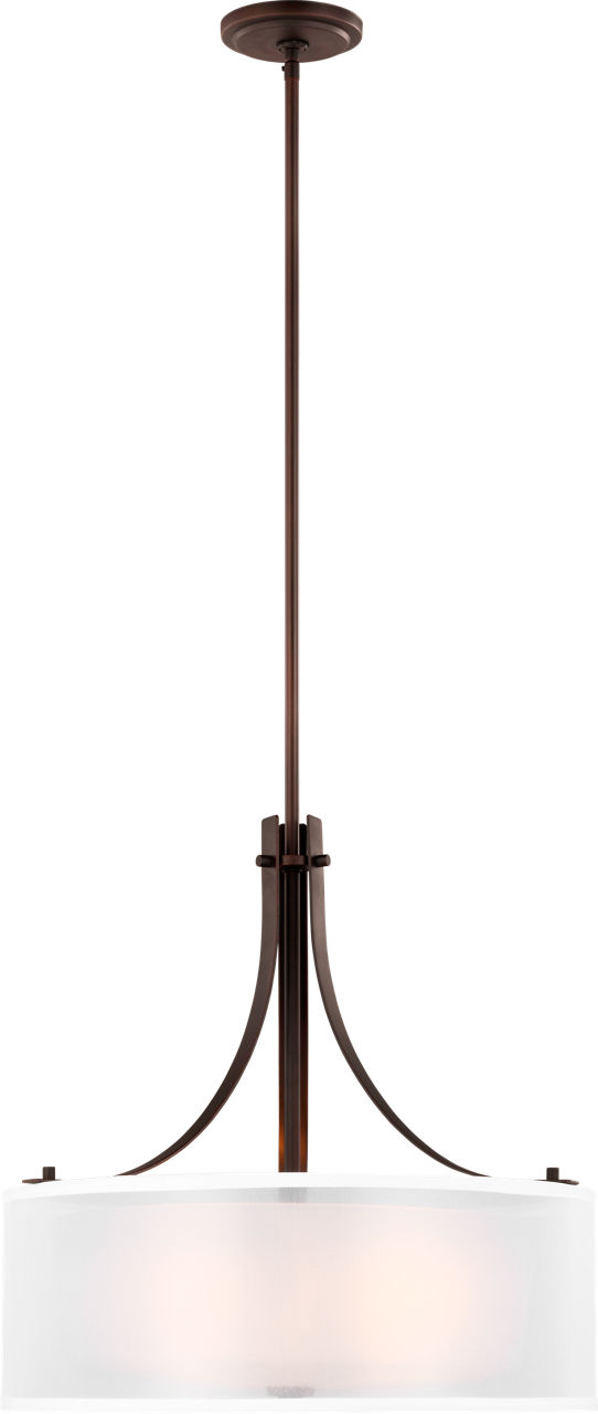 Elmwood Park Three Light Pendant Bronze