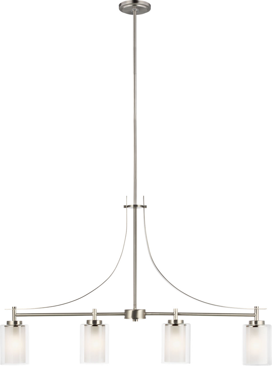 Elmwood Park Four Light Linear Chandelier - 6637304 | Visual Comfort