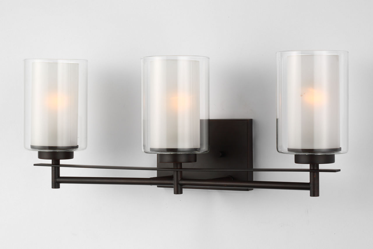 Elmwood Park Three Light Wall / Bath Bronze