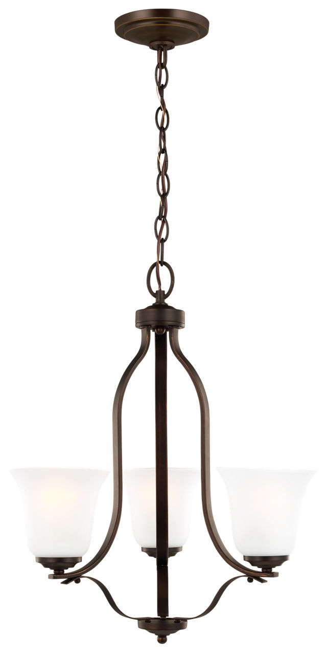Emmons Three Light Chandelier Bronze