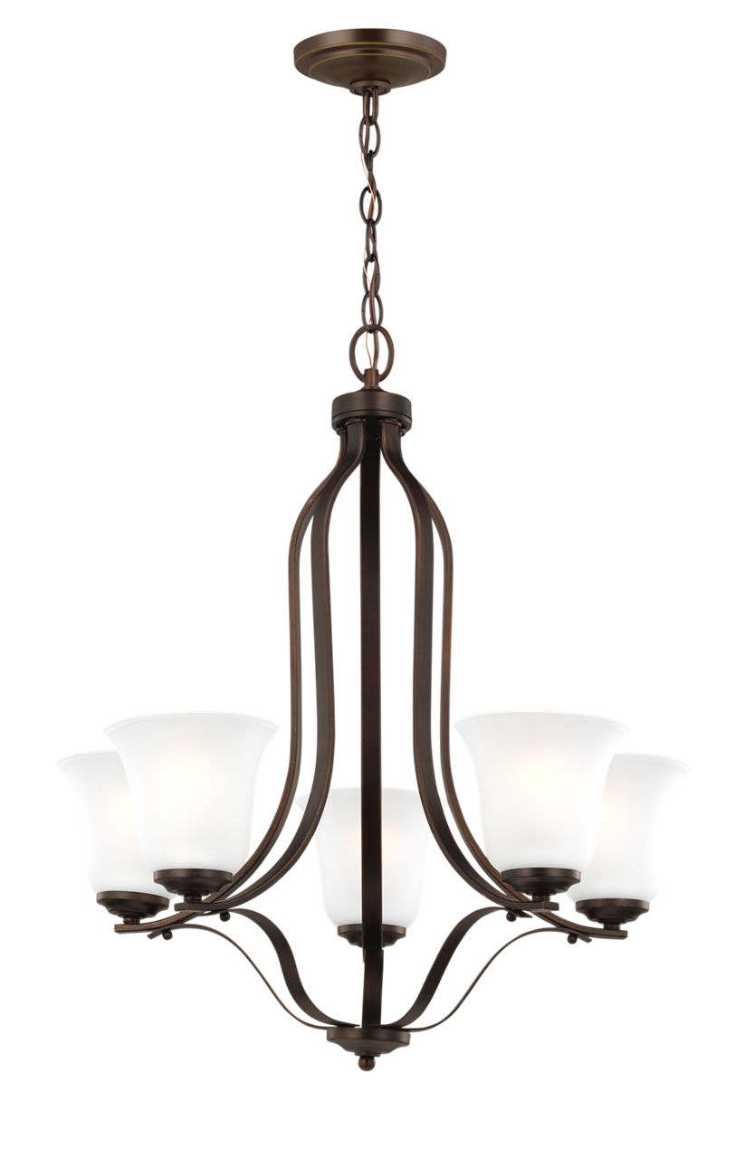 Emmons Five Light Chandelier Bronze