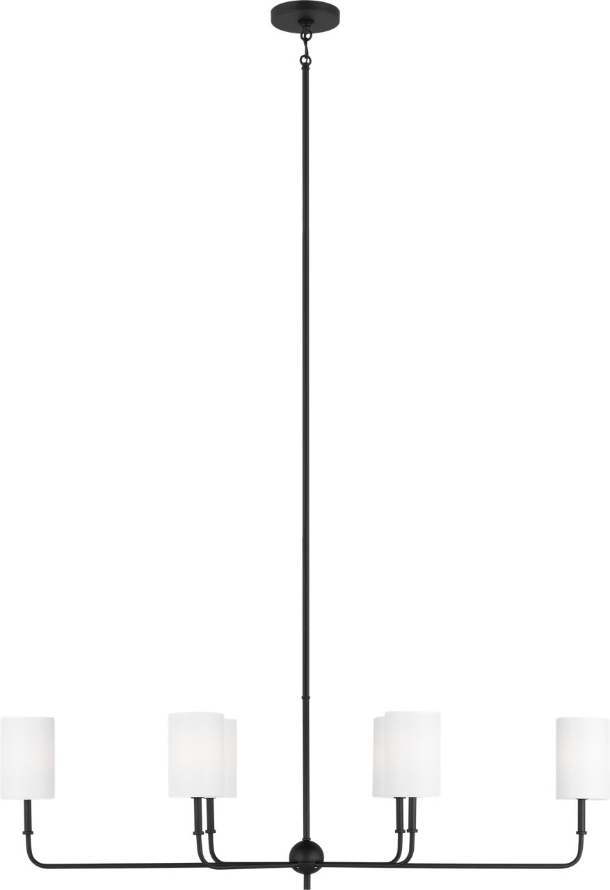 Foxdale Linear Chandelier in Midnight Black