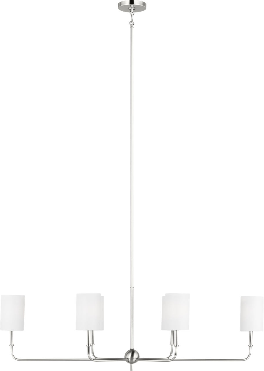 Foxdale Linear Chandelier in Brushed Nickel