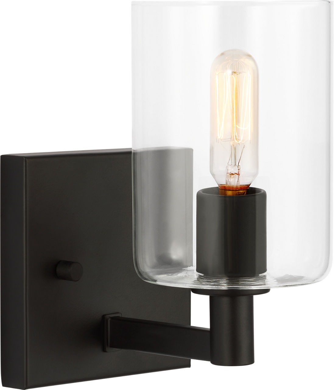 Fullton One Light Wall / Bath Sconce Midnight Black