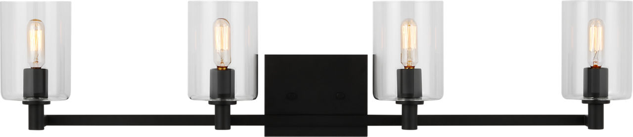 Fullton Four Light Wall / Bath Midnight Black