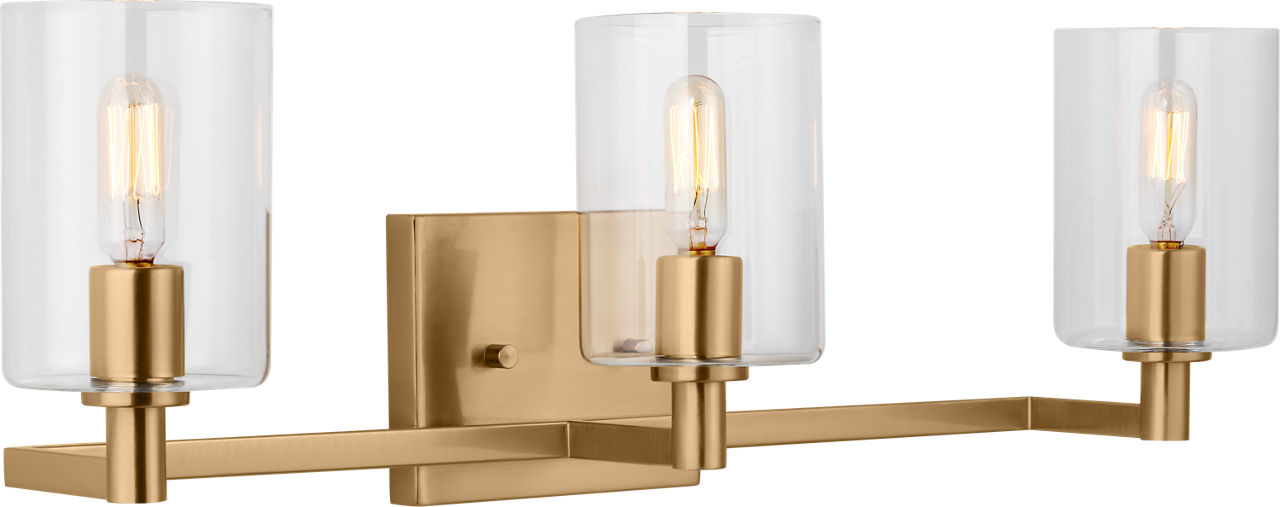 Fullton Three Light Wall / Bath Satin Brass