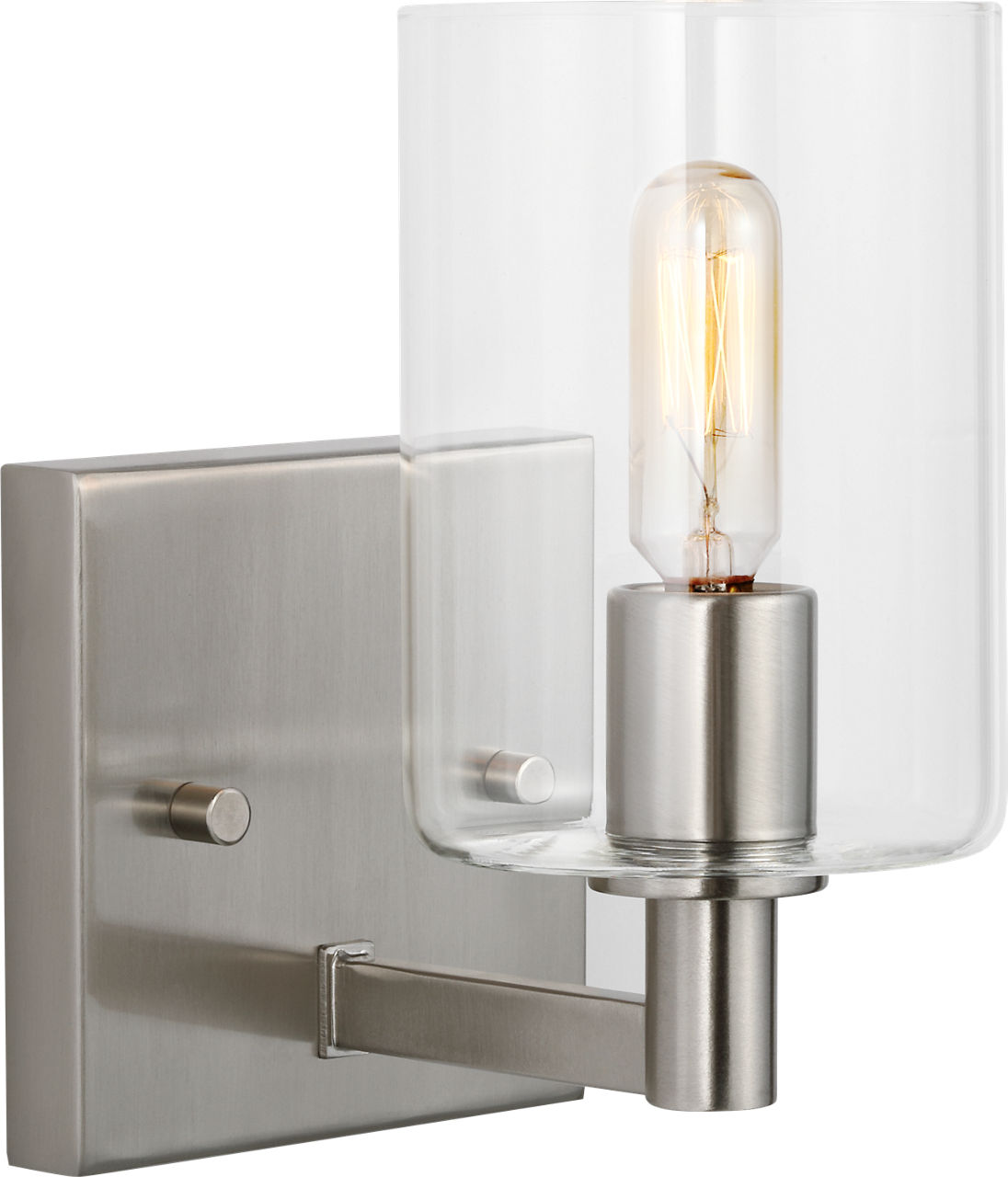Fullton One Light Wall / Bath Sconce Brushed Nickel Bulbs Included