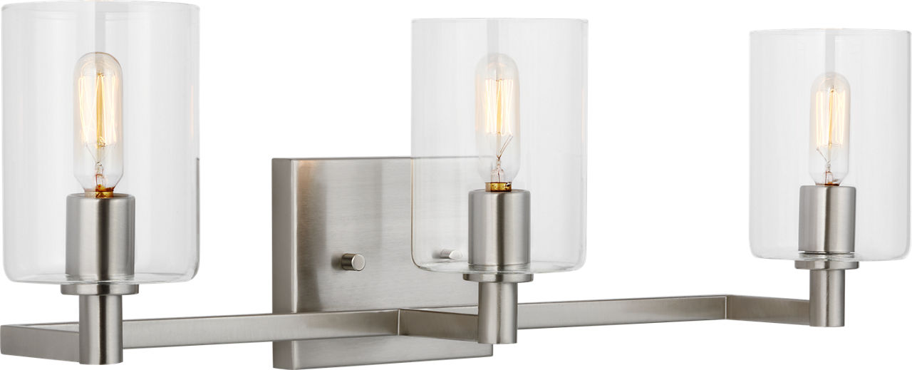 Fullton Three Light Wall / Bath Brushed Nickel