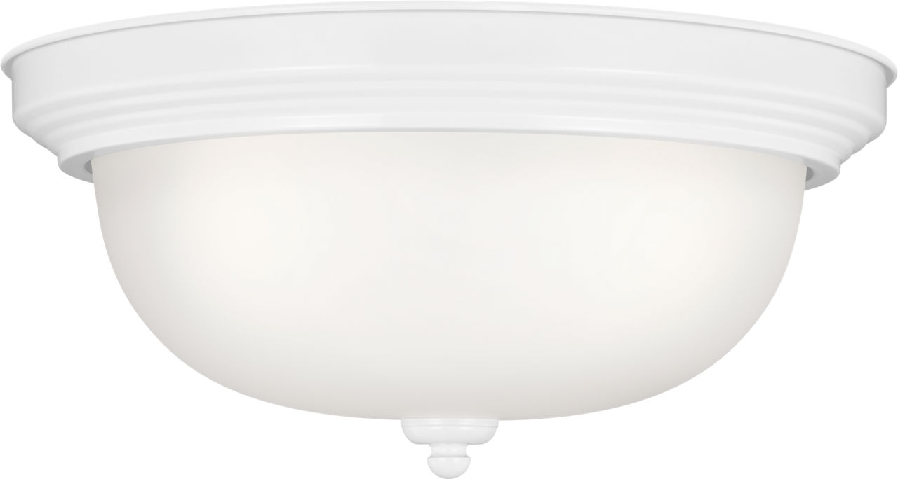Geary Three Light Flush Mount White