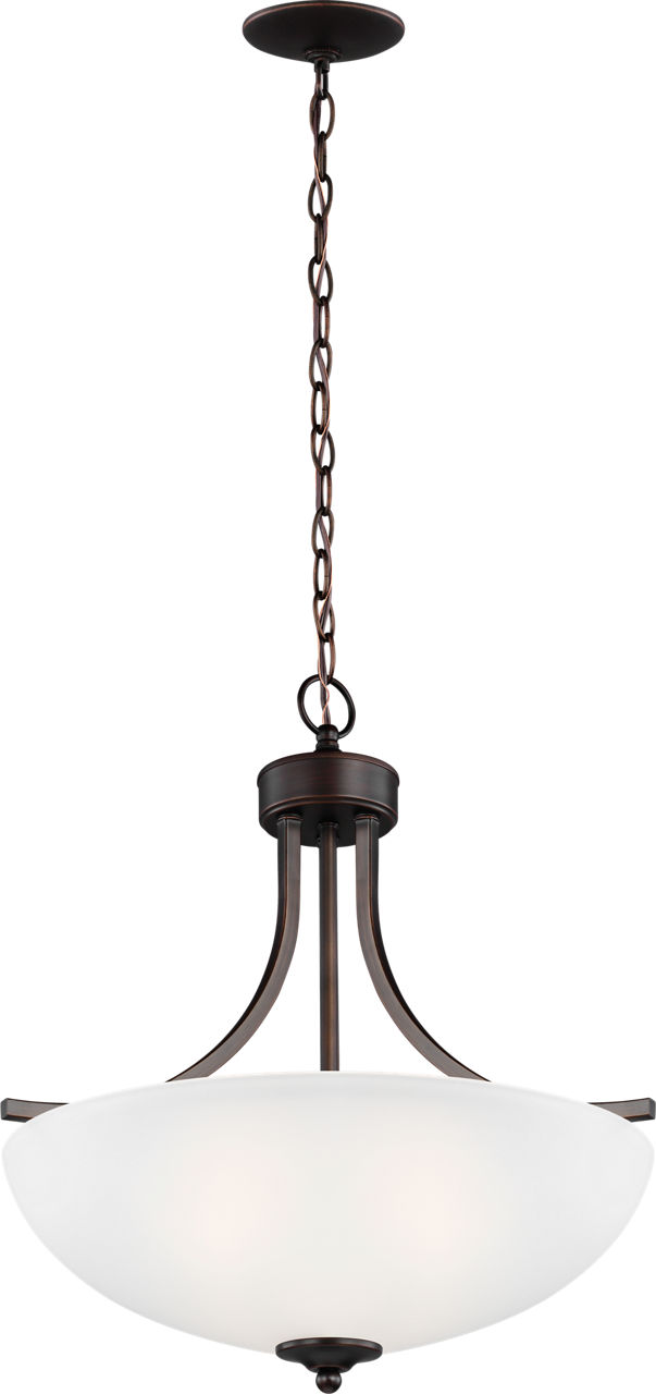 Geary Medium Three Light Pendant Bronze