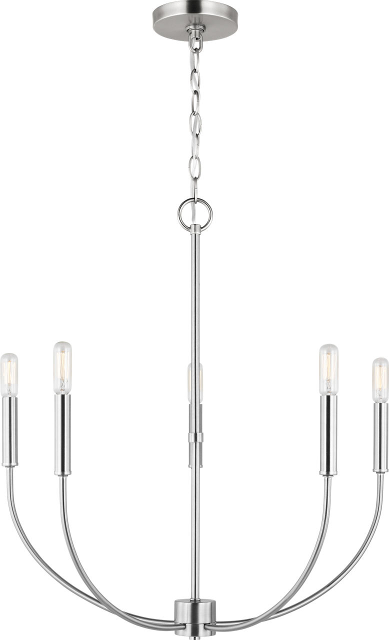 Greenwich 5-Light Chandelier in Brushed Nickel Bulb(s) Included