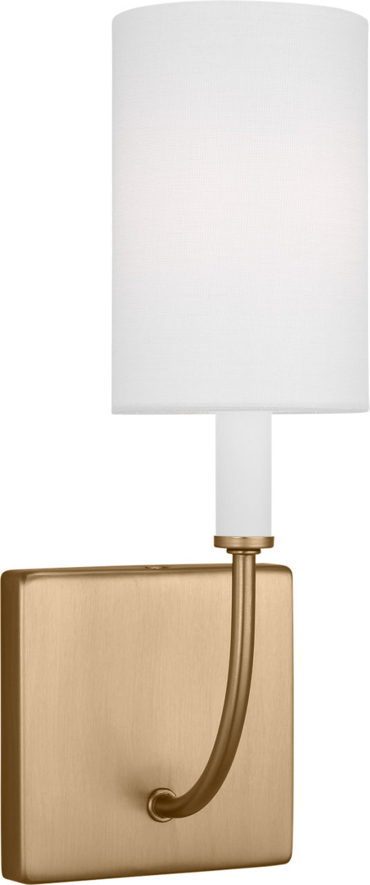 Greenwich 1-Light Sconce in Satin Brass Bulb(s) Not Included