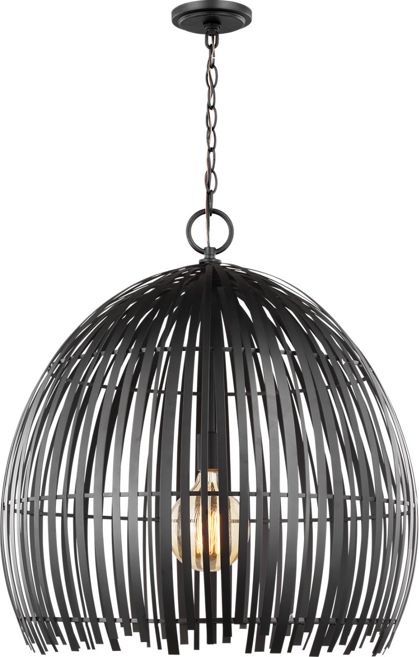 Hanalei Large Pendant in Midnight Black Bulb(s) Not Included
