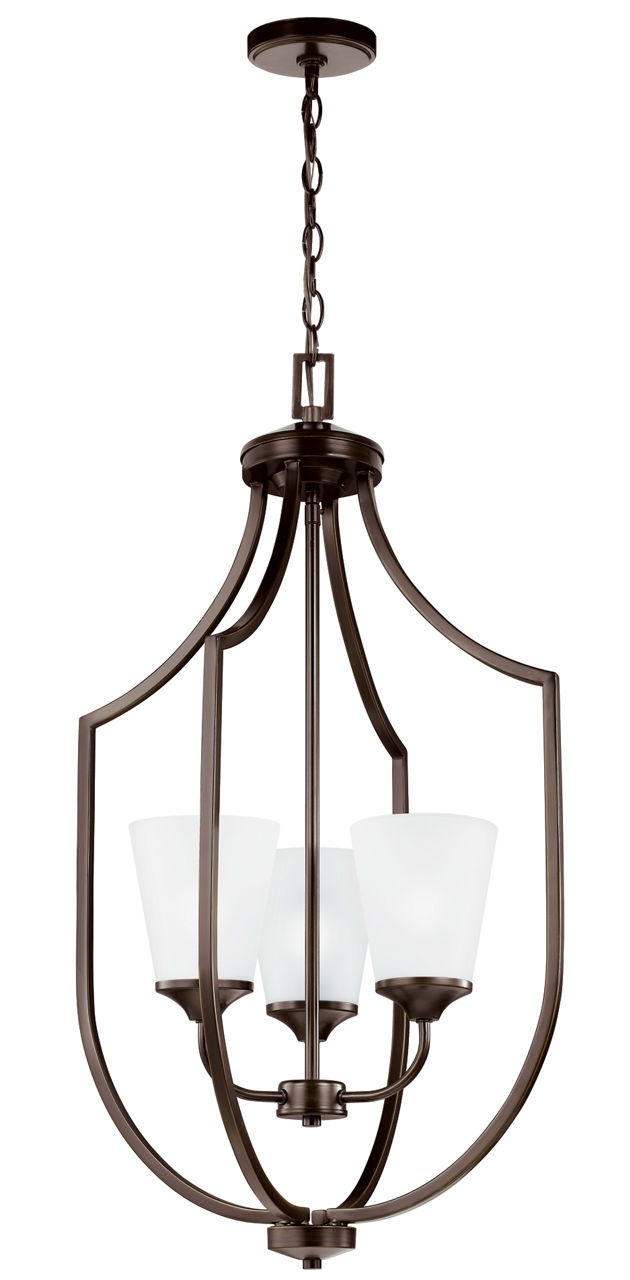 Hanford Three Light Hall / Foyer Bronze