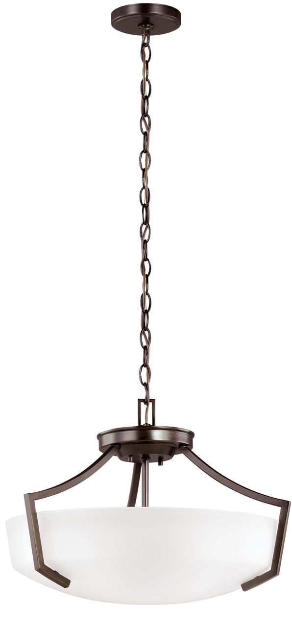Hanford Three Light Ceiling Convertible Pendant Bronze Bulbs Inc