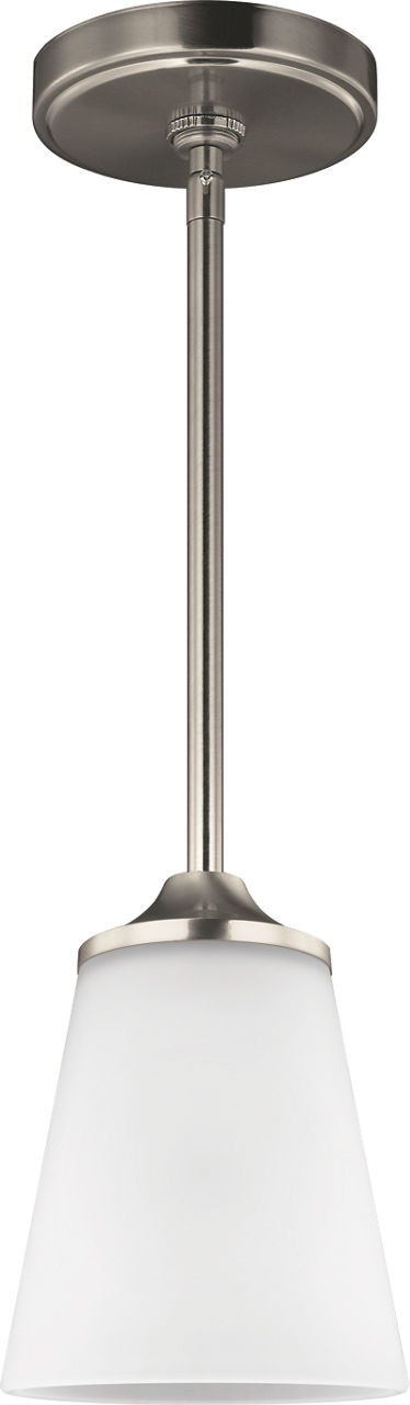 Hanford One Light Mini-Pendant Brushed Nickel