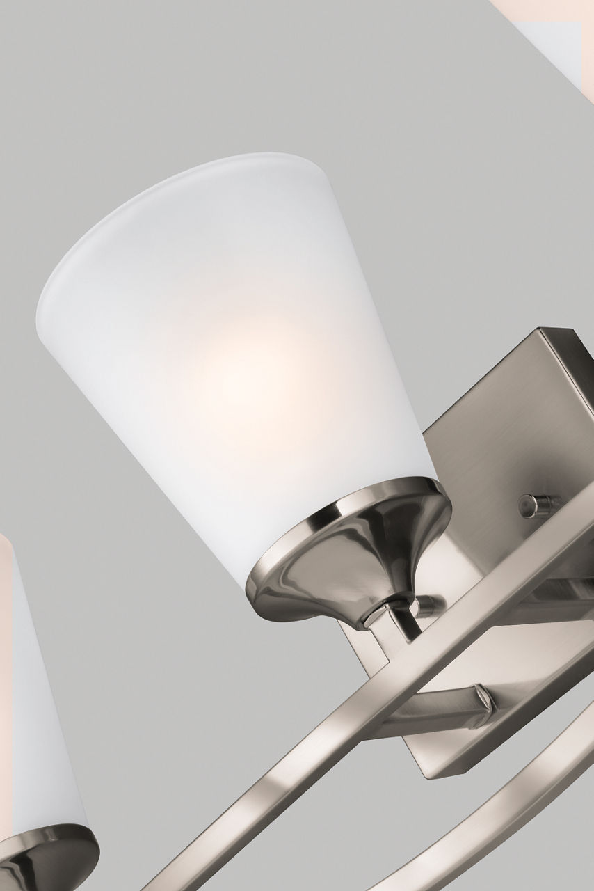 Hanford Three Light Wall / Bath Brushed Nickel