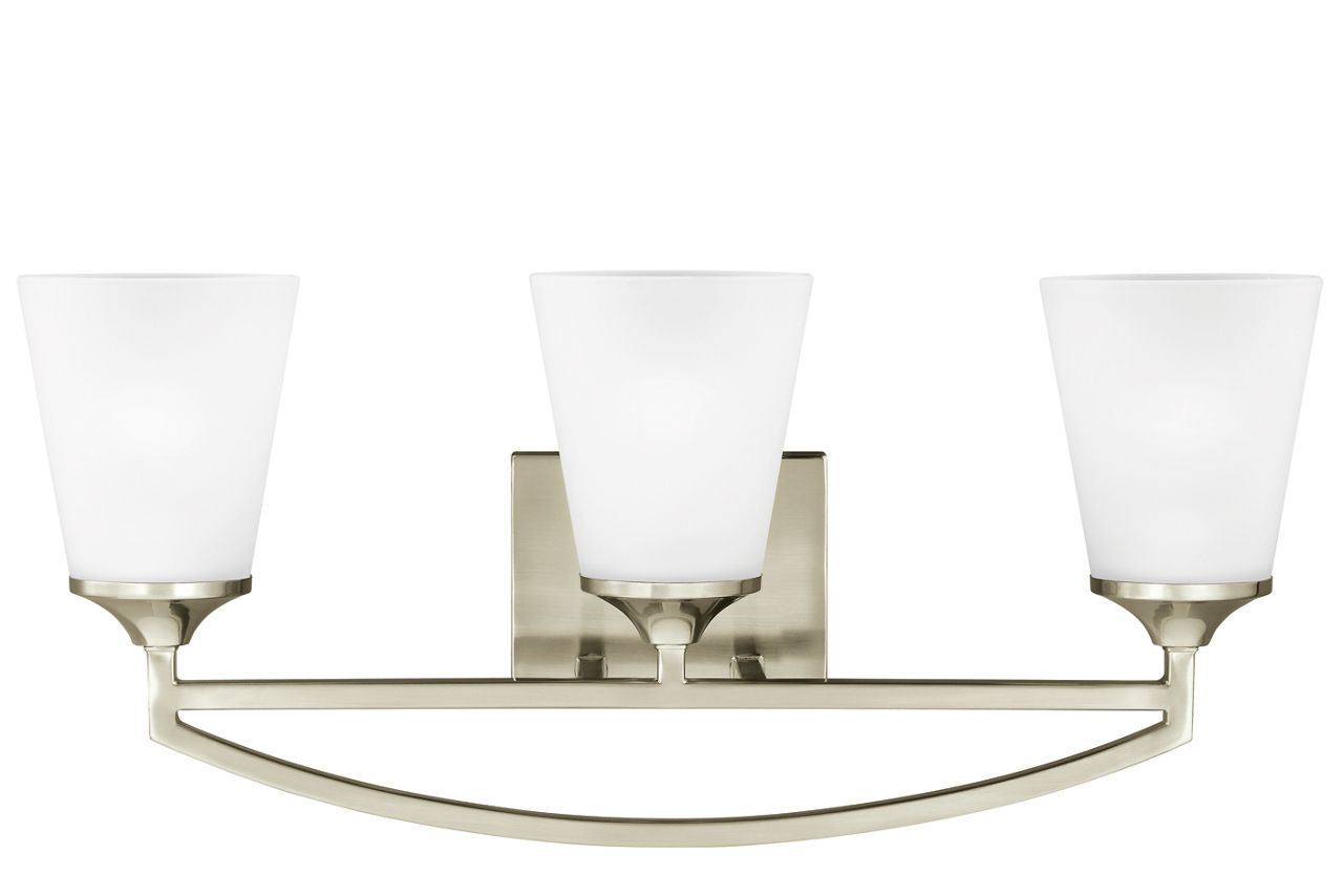 Hanford Three Light Wall / Bath Brushed Nickel