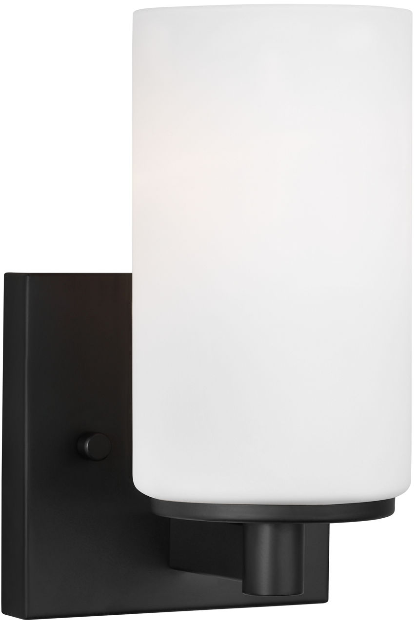 Hettinger One Light Wall / Bath Sconce Midnight Black Bulbs Inc