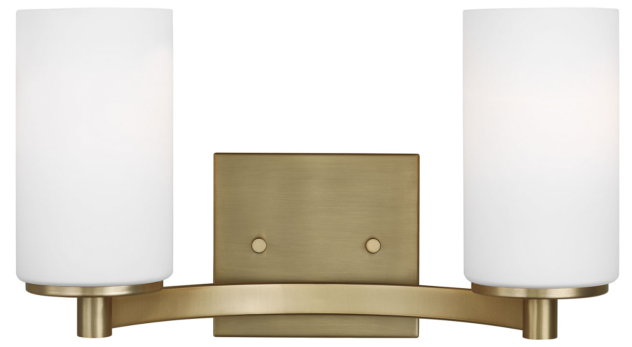 Hettinger Two Light Wall / Bath Satin Brass