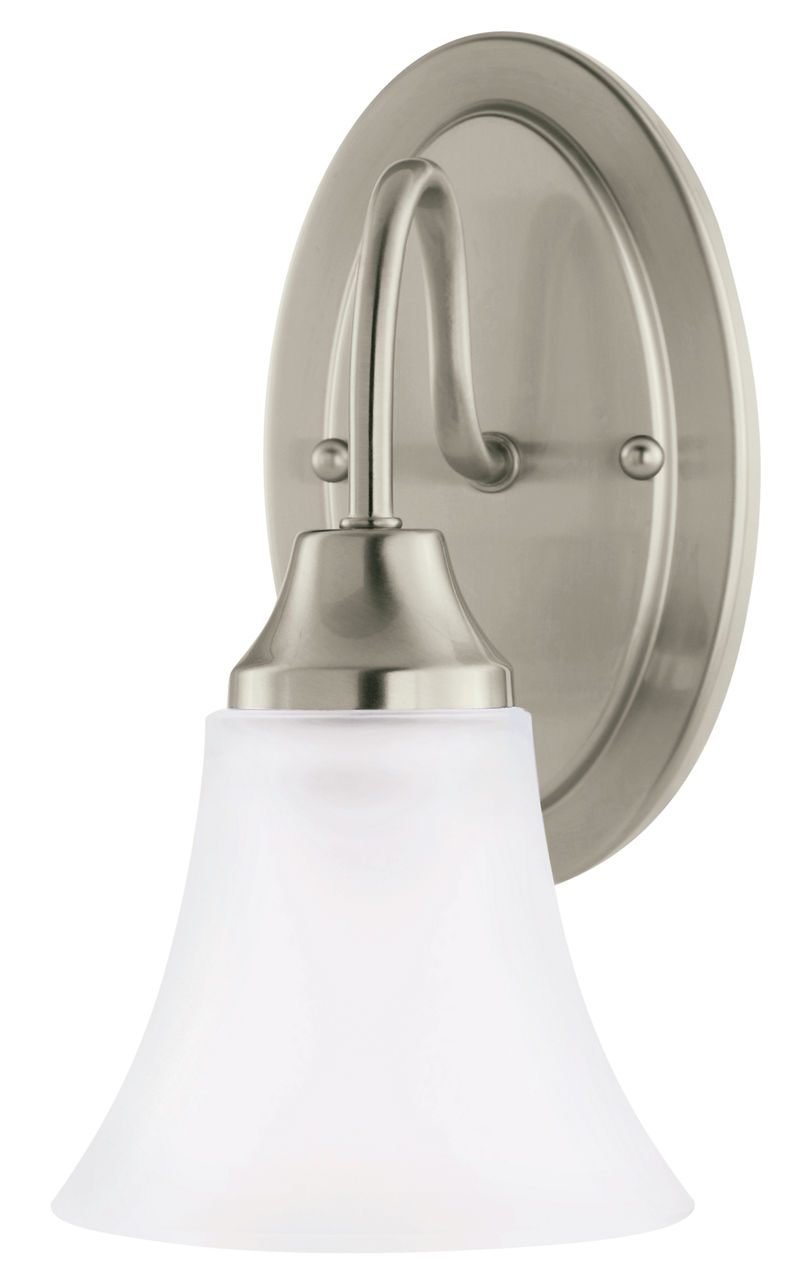 Holman One Light Wall / Bath Sconce Brushed Nickel