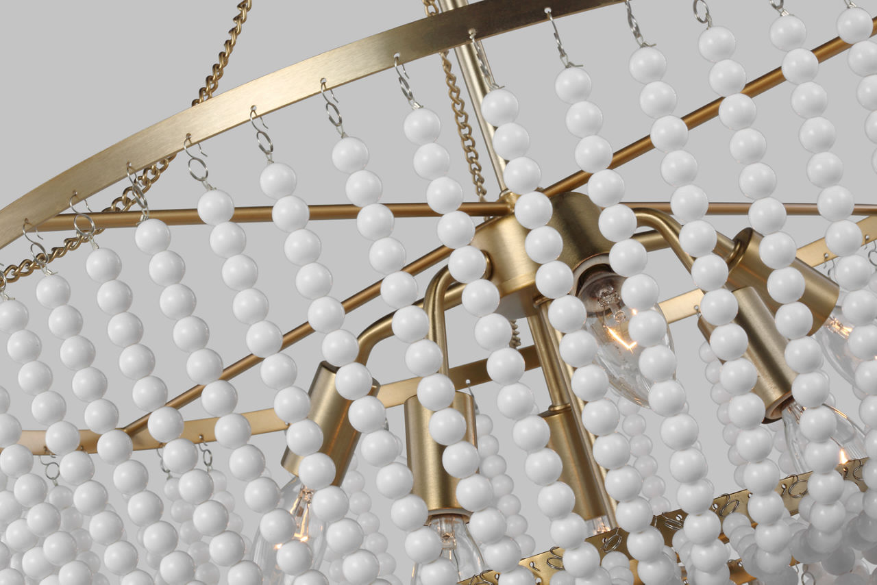 Bonheur　0127 Lune Medium Linear Chandelier - EC1264 | Visual Comfort