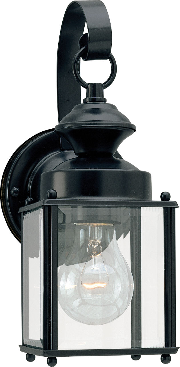 Jamestowne One Light Outdoor Wall Lantern Black