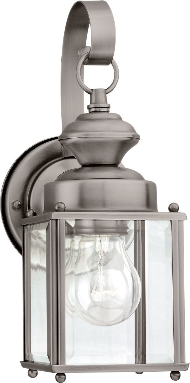 Jamestowne One Light Outdoor Wall Lantern Antique Brushed Nickel