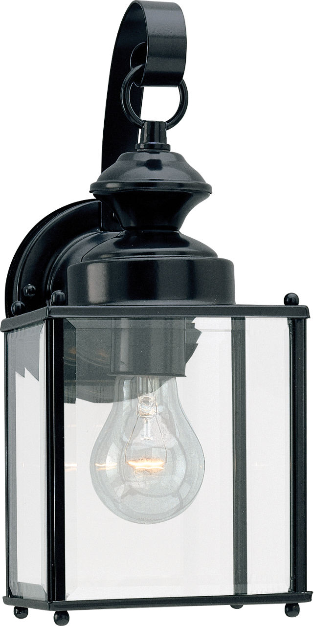 Jamestowne One Light Outdoor Wall Lantern Black