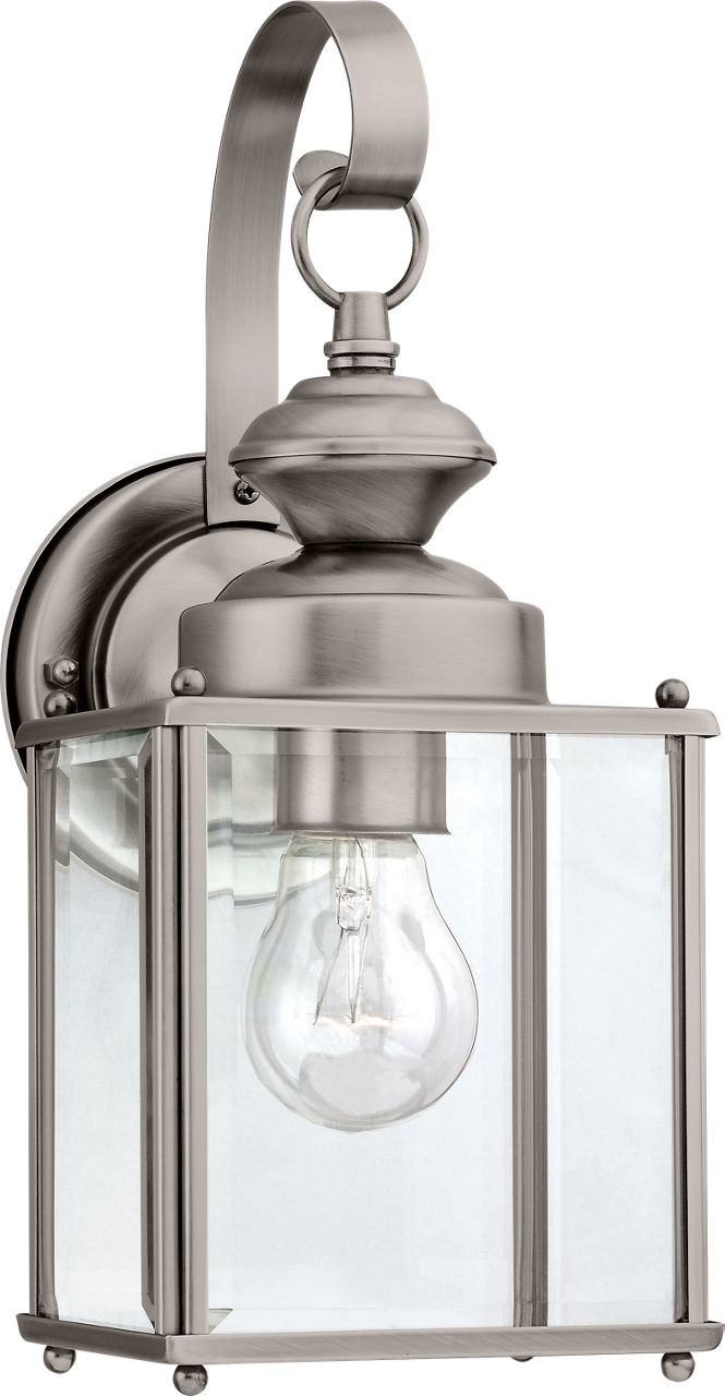Jamestowne One Light Outdoor Wall Lantern Antique Brushed Nickel