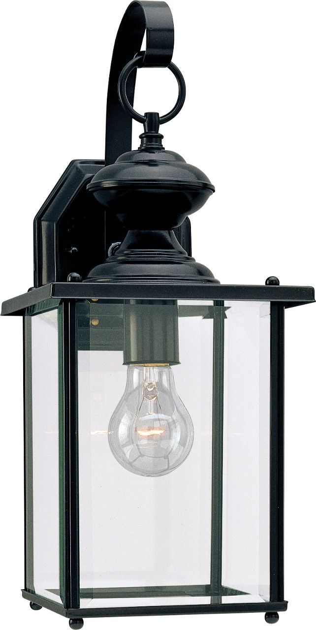 Jamestowne One Light Outdoor Wall Lantern Black