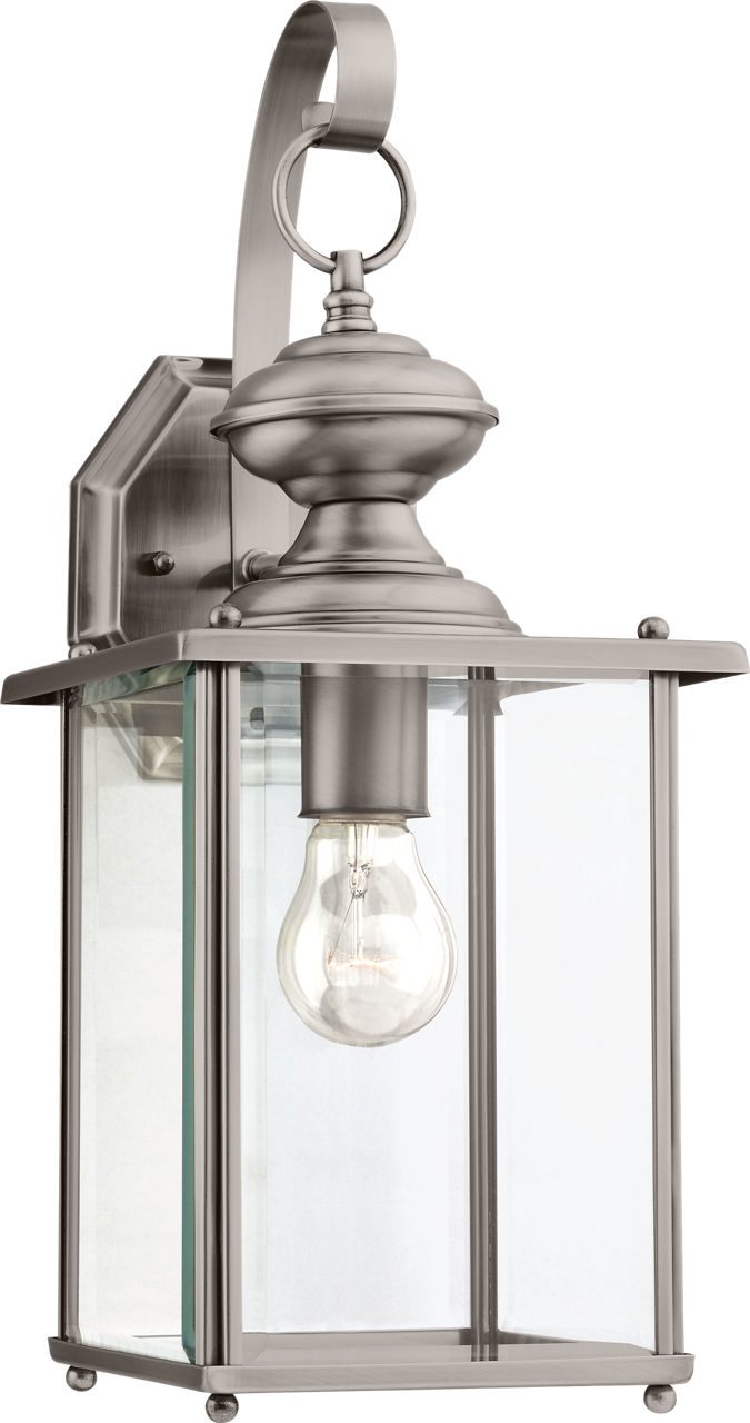 Jamestowne One Light Outdoor Wall Lantern Antique Brushed Nickel